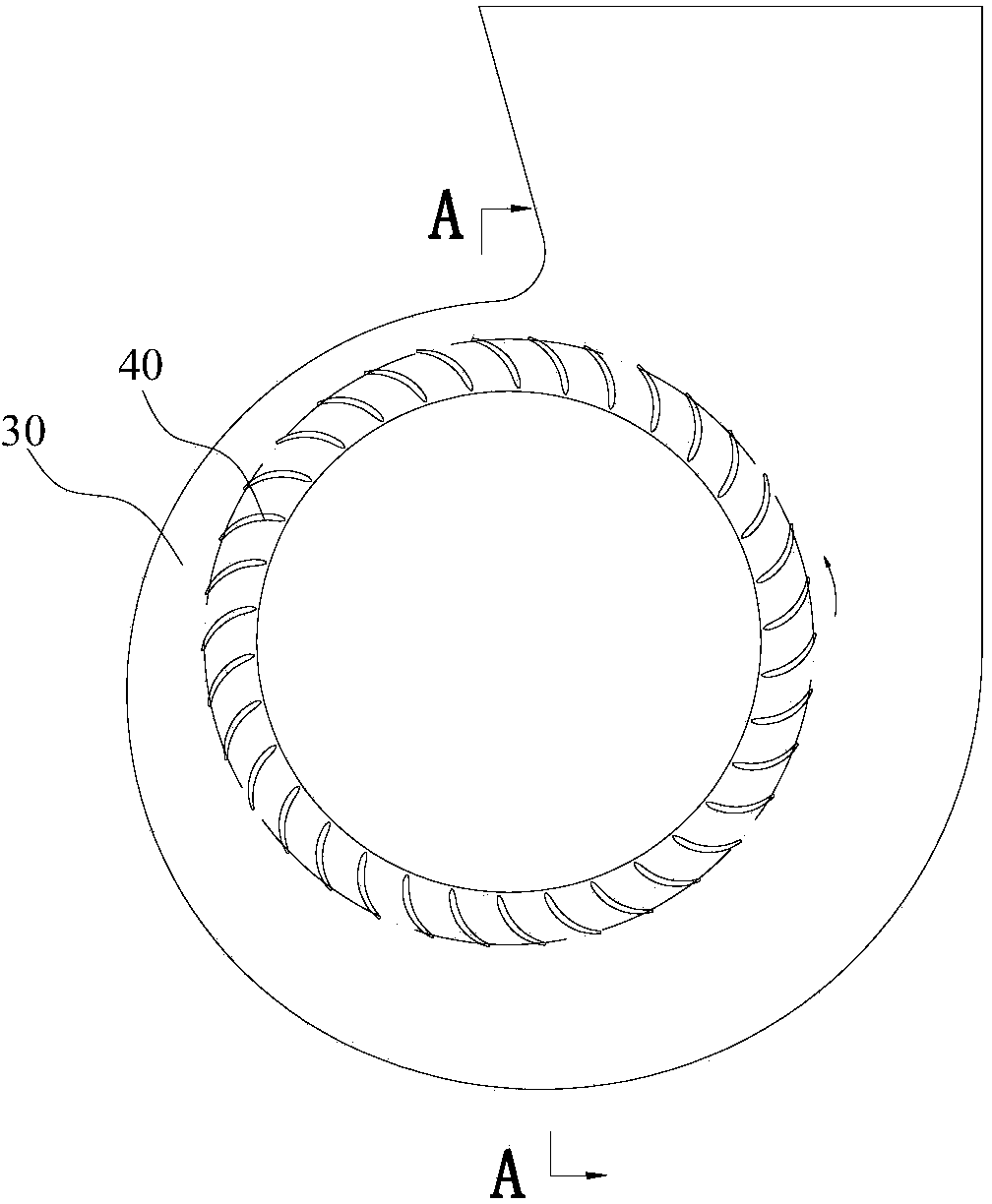 Flow collector used for air flow guiding, volute assembly, centrifugal fan and air conditioner