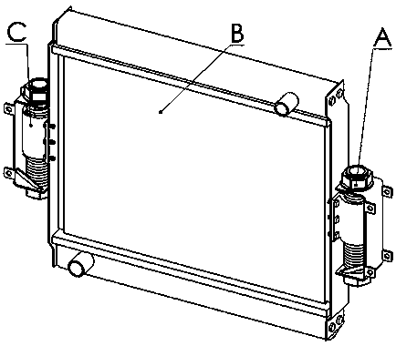 Vibration enhanced heat transfer device for automobile radiator