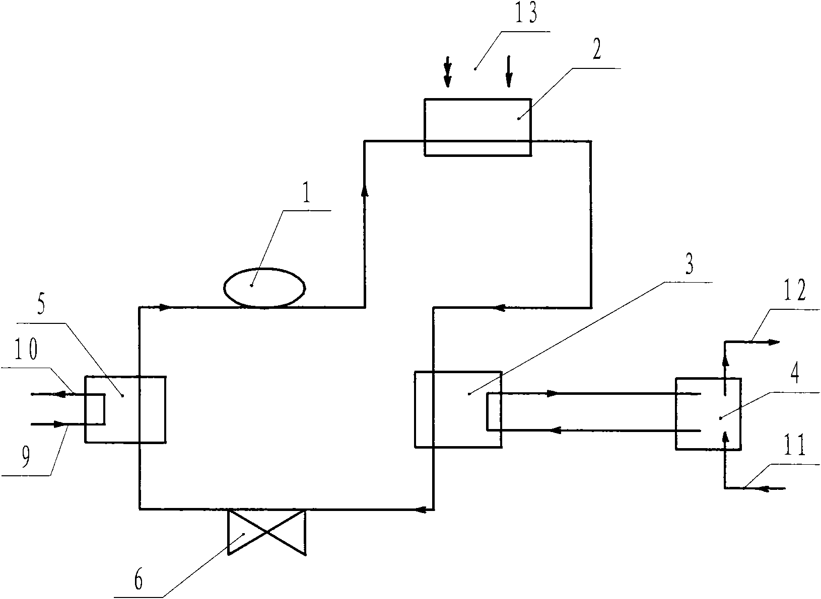 Heat pump air-conditioning system and heat recovery system