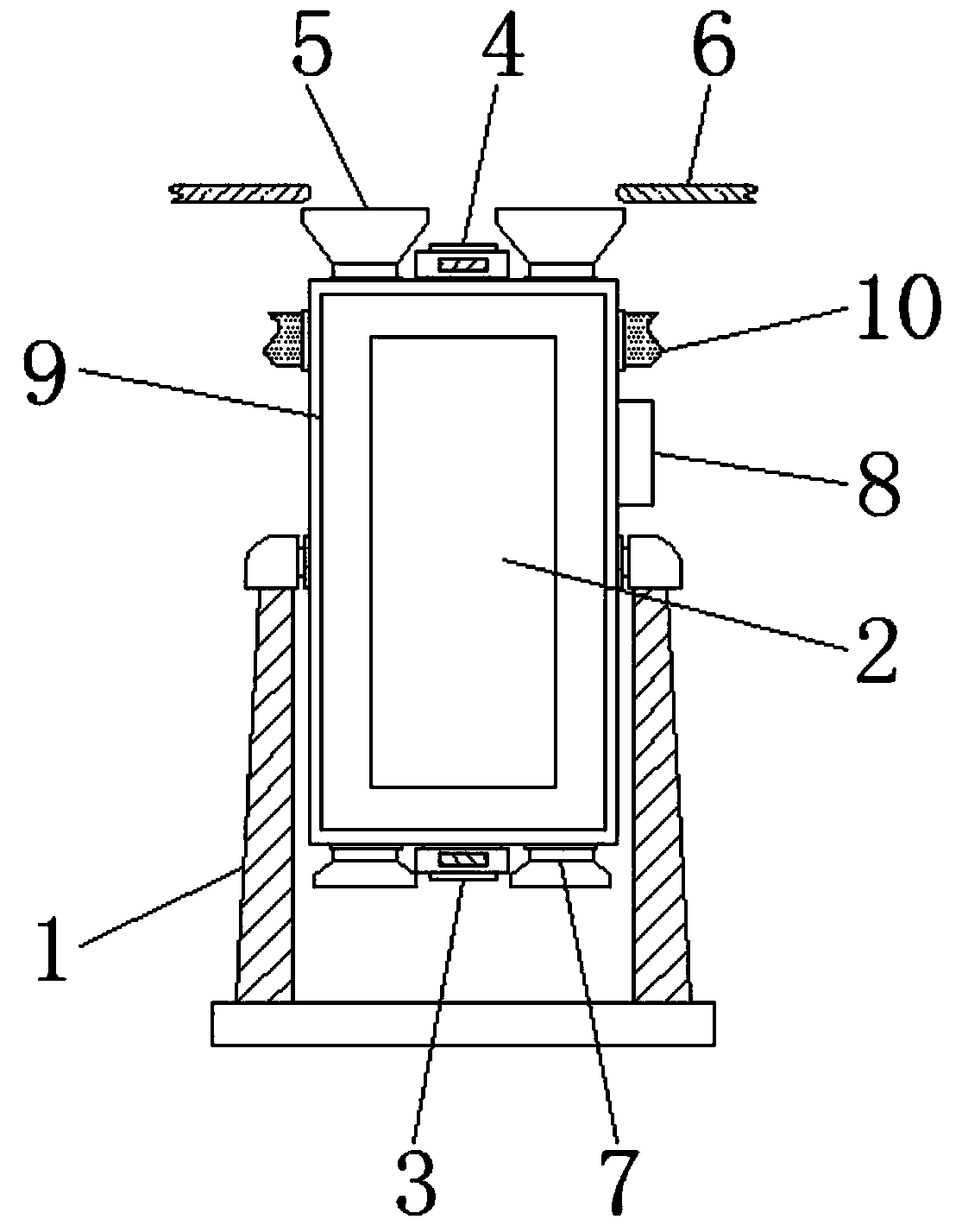 Rolling-kneading coating device for processing spicy salted duck