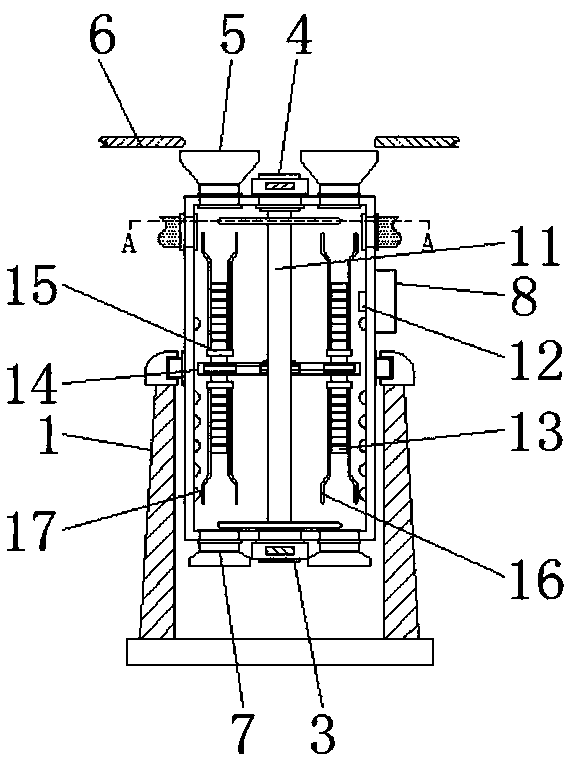 Rolling-kneading coating device for processing spicy salted duck