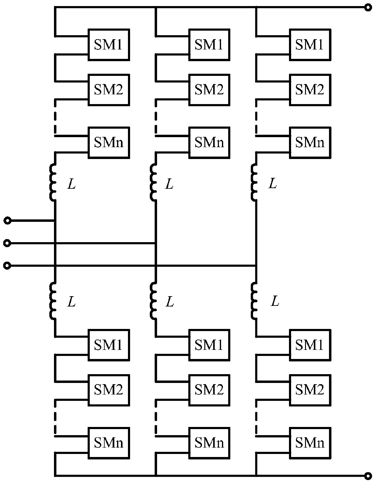 Half-bridge MMC sub-module topological structure