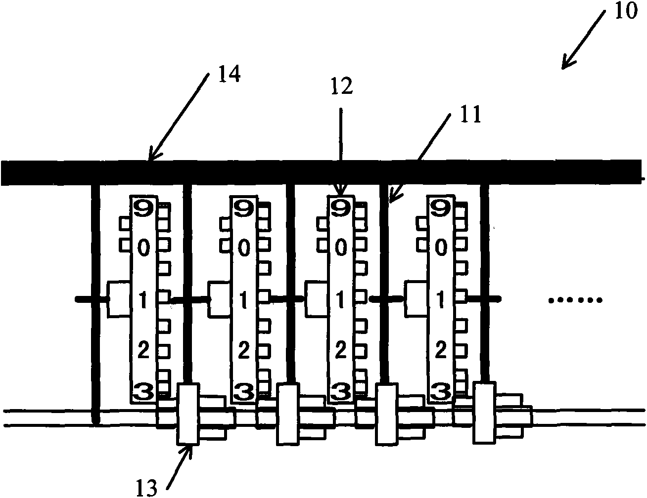 Direct-reading photoelectric sensor and metering device thereof