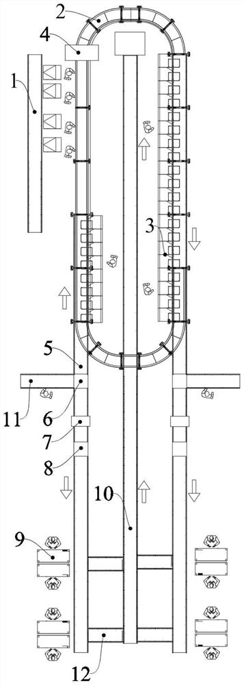 In-warehouse logistics sorting method and system