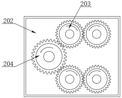 Forestry impurity stirring and crushing device