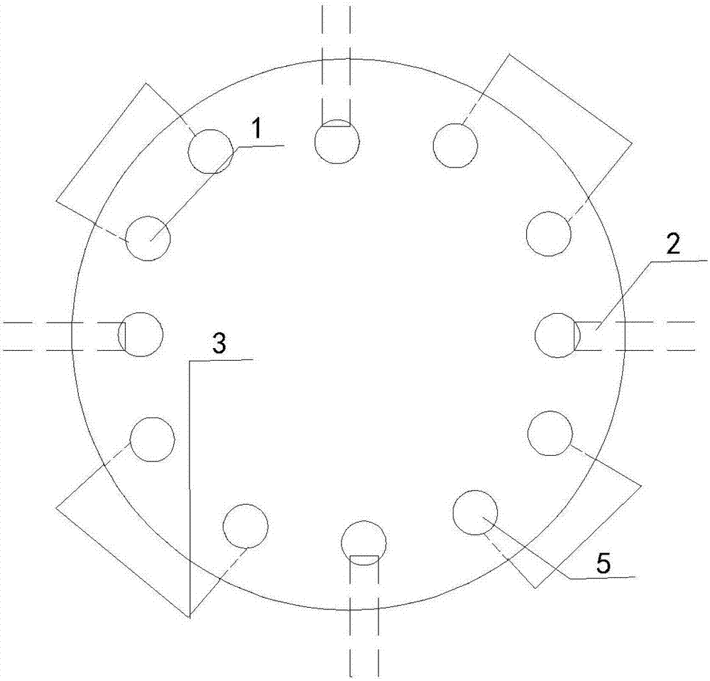 Rapid demolishing device and method for pile head of filling pile