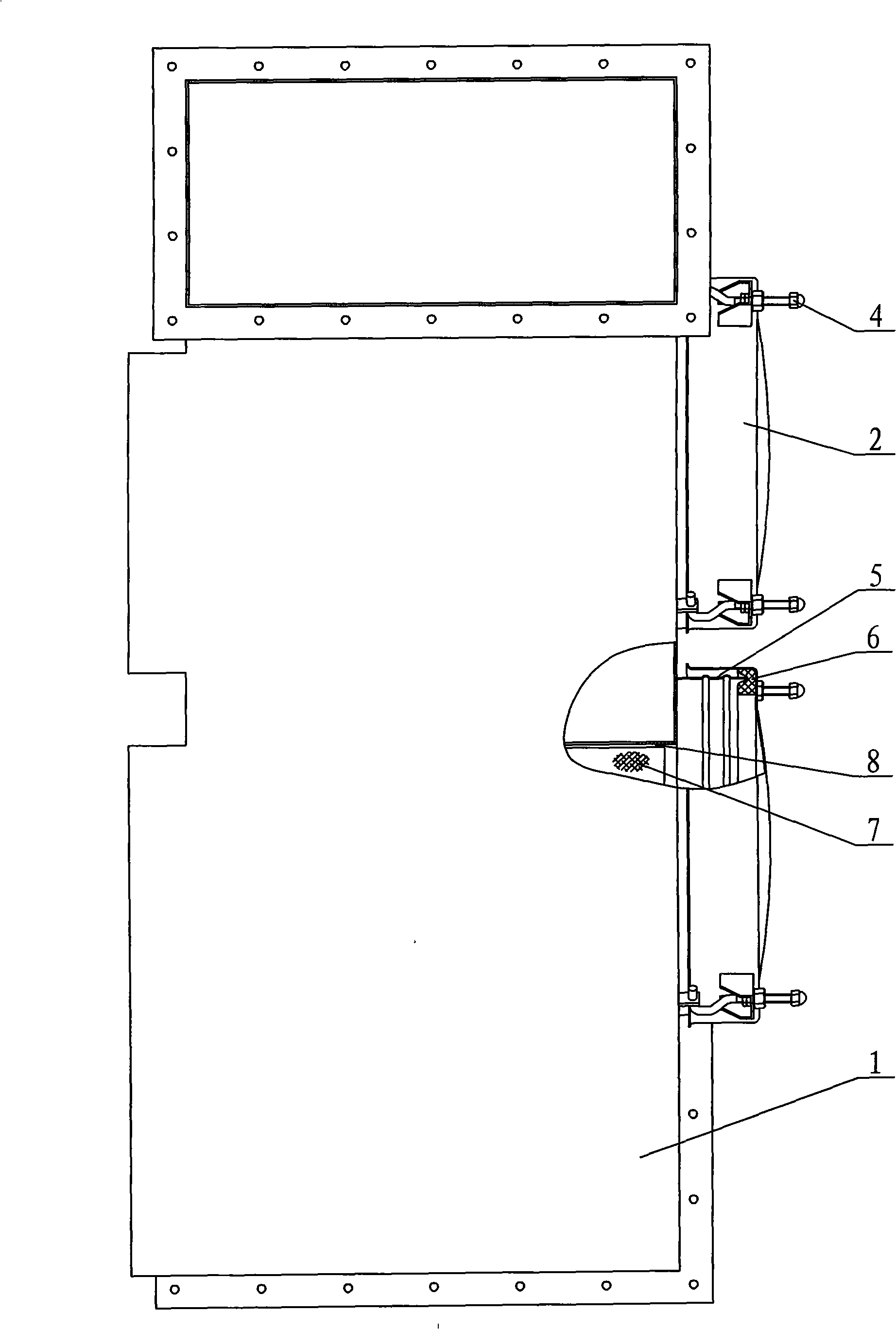 Antipollution filter box-body with quick clamp shaft