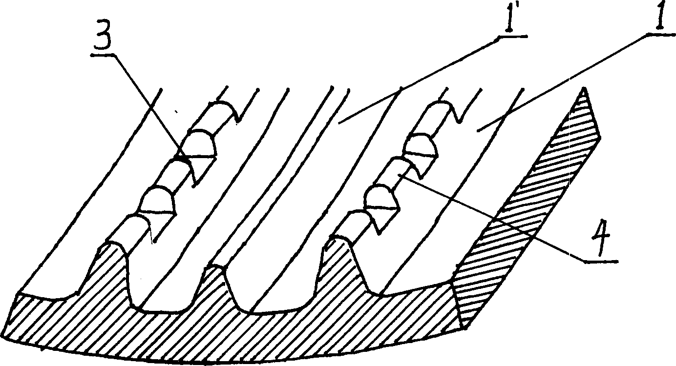 Internal thread heat-transferring pipe