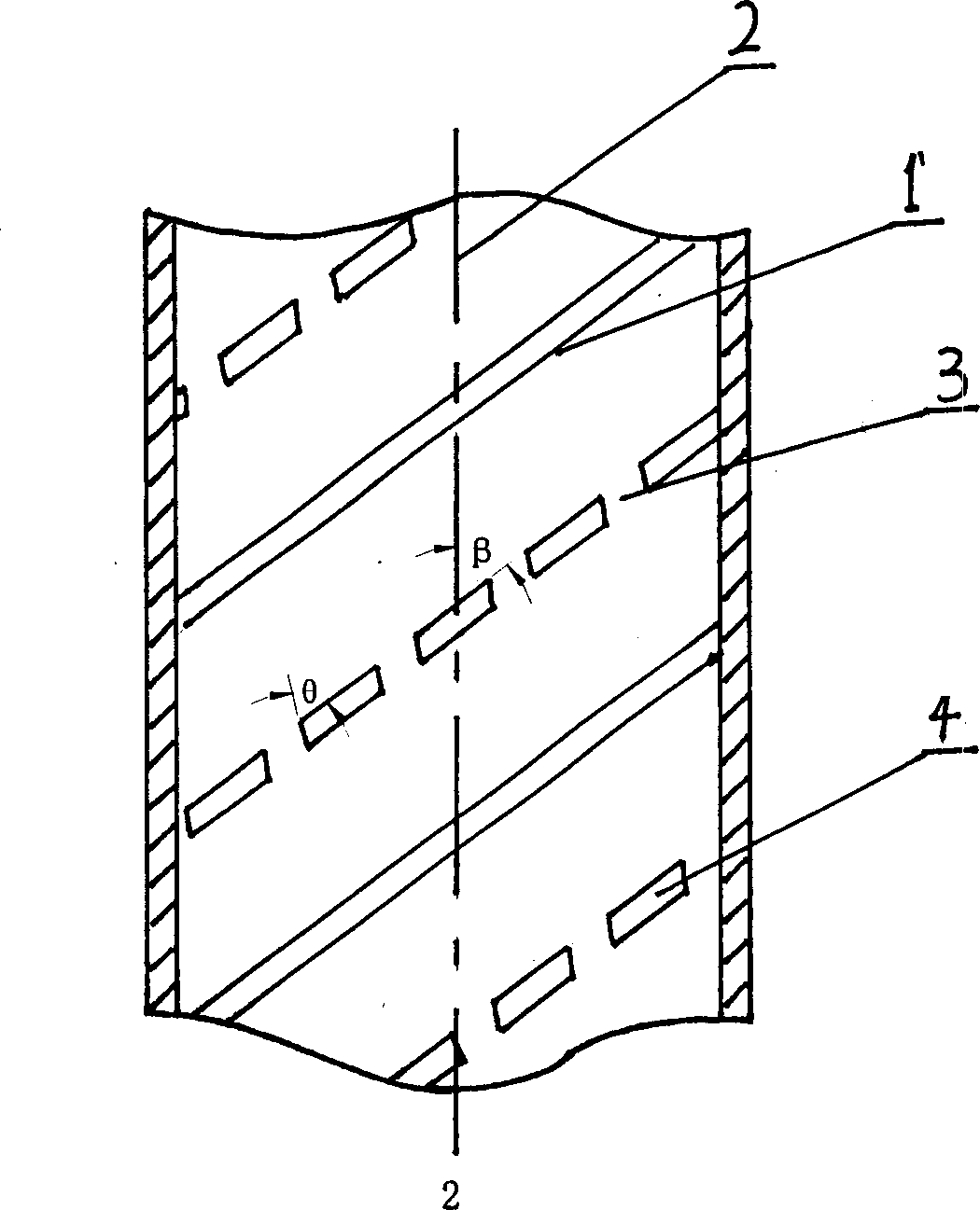 Internal thread heat-transferring pipe