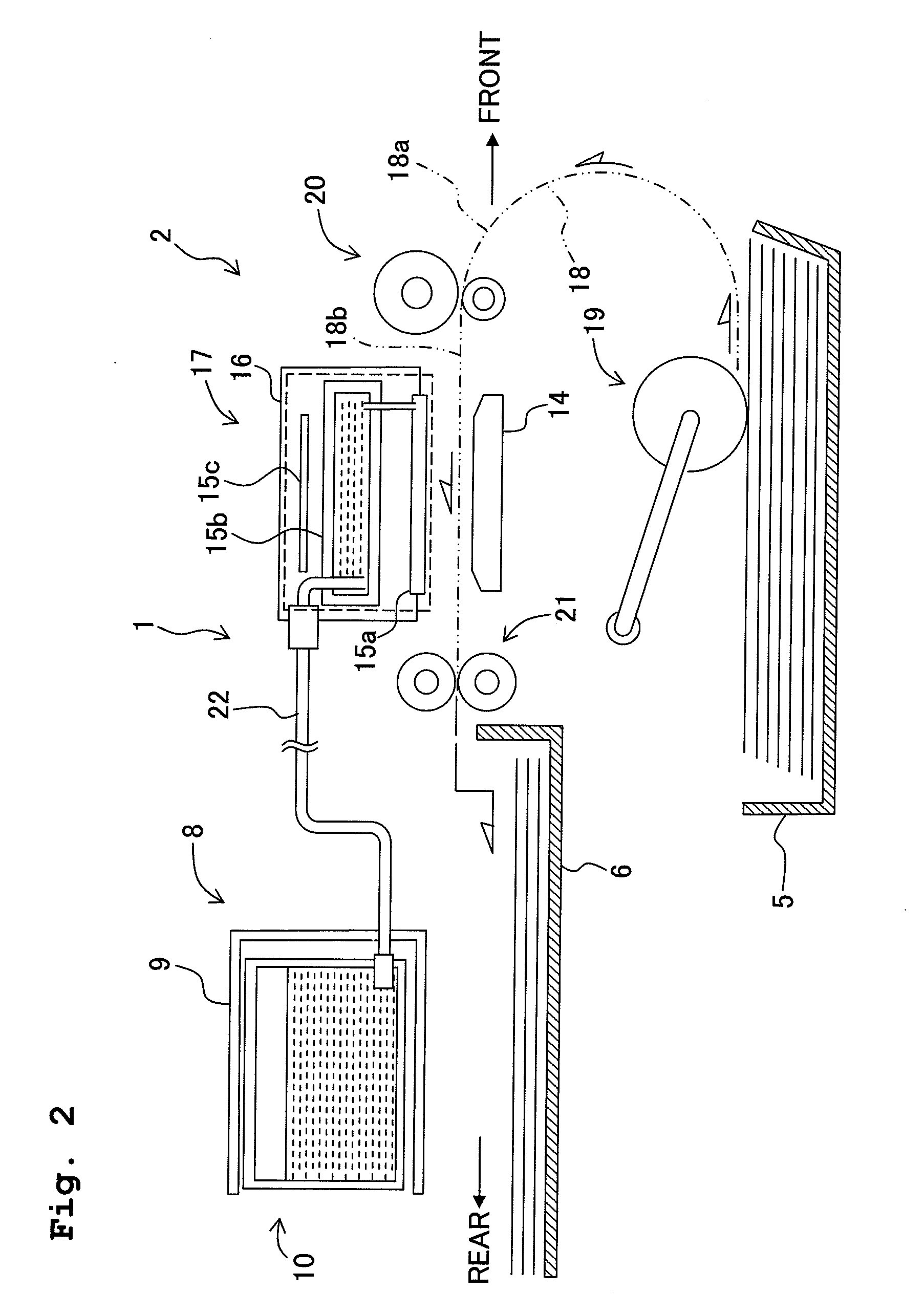 Ink cartridge-attaching device and ink jet recording apparatus