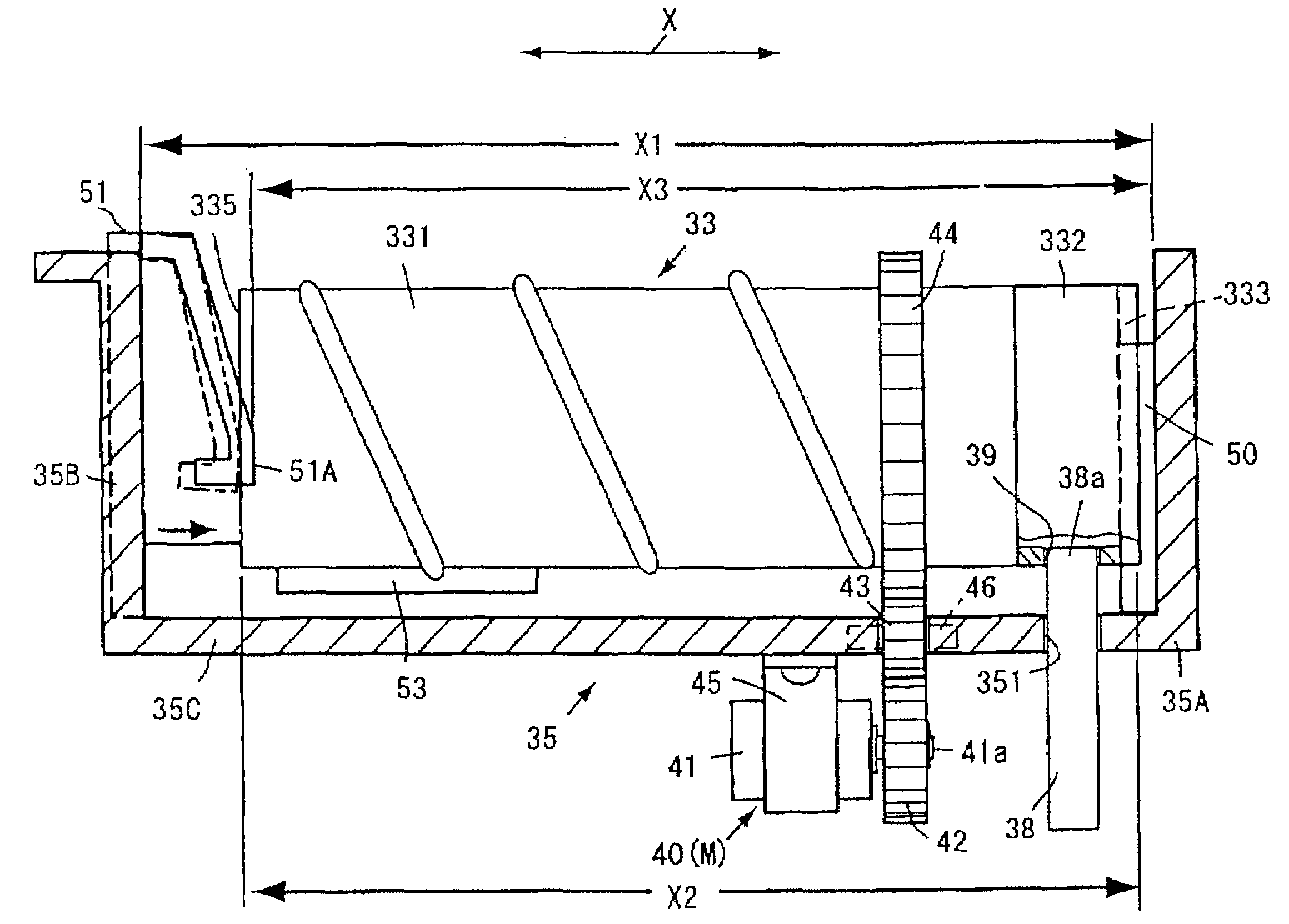 Image forming device and mounting member for mounting a toner container thereon