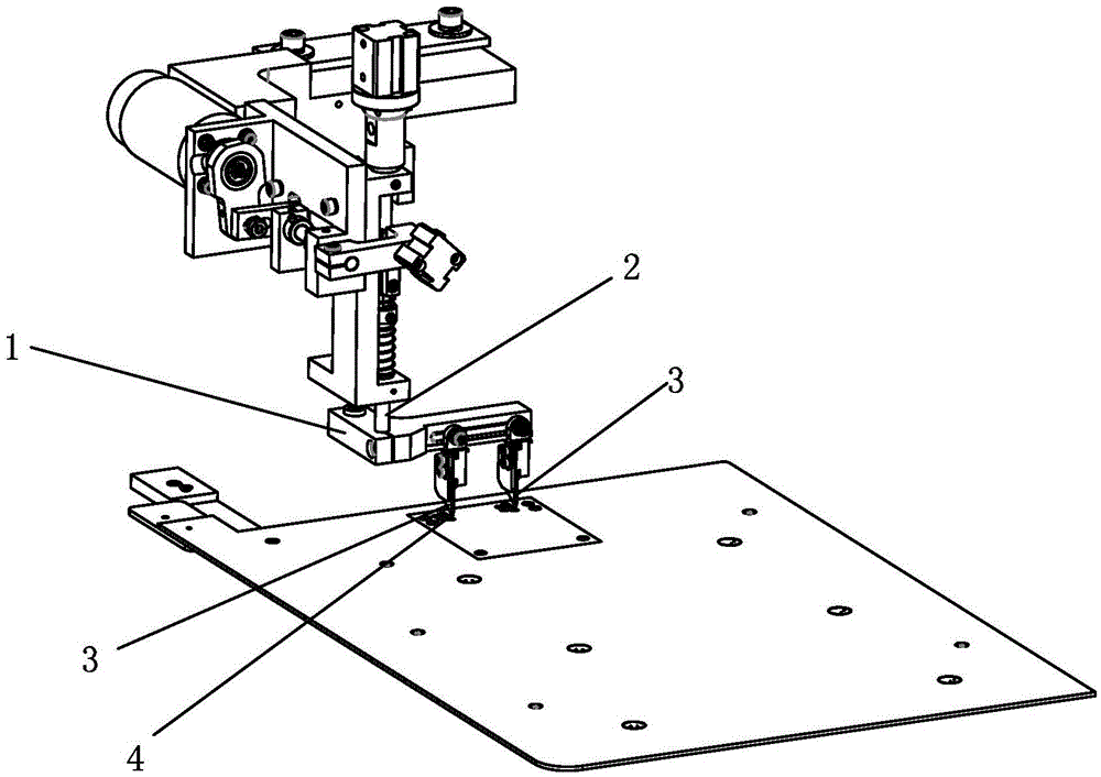 Knife structure in a placket machine