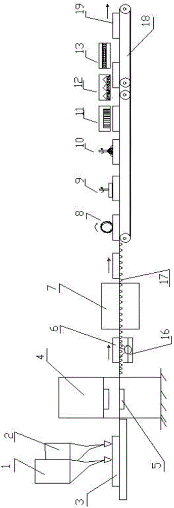 Production equipment and method for foamed ceramic