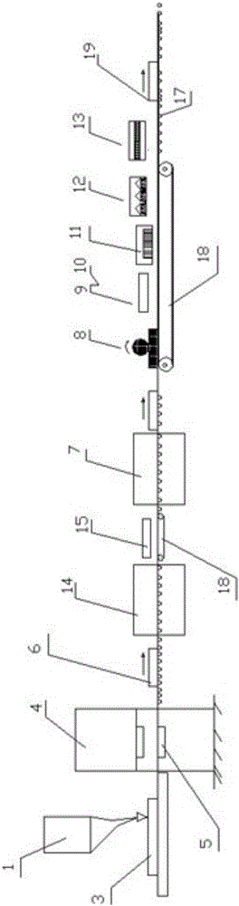 Production equipment and method for foamed ceramic