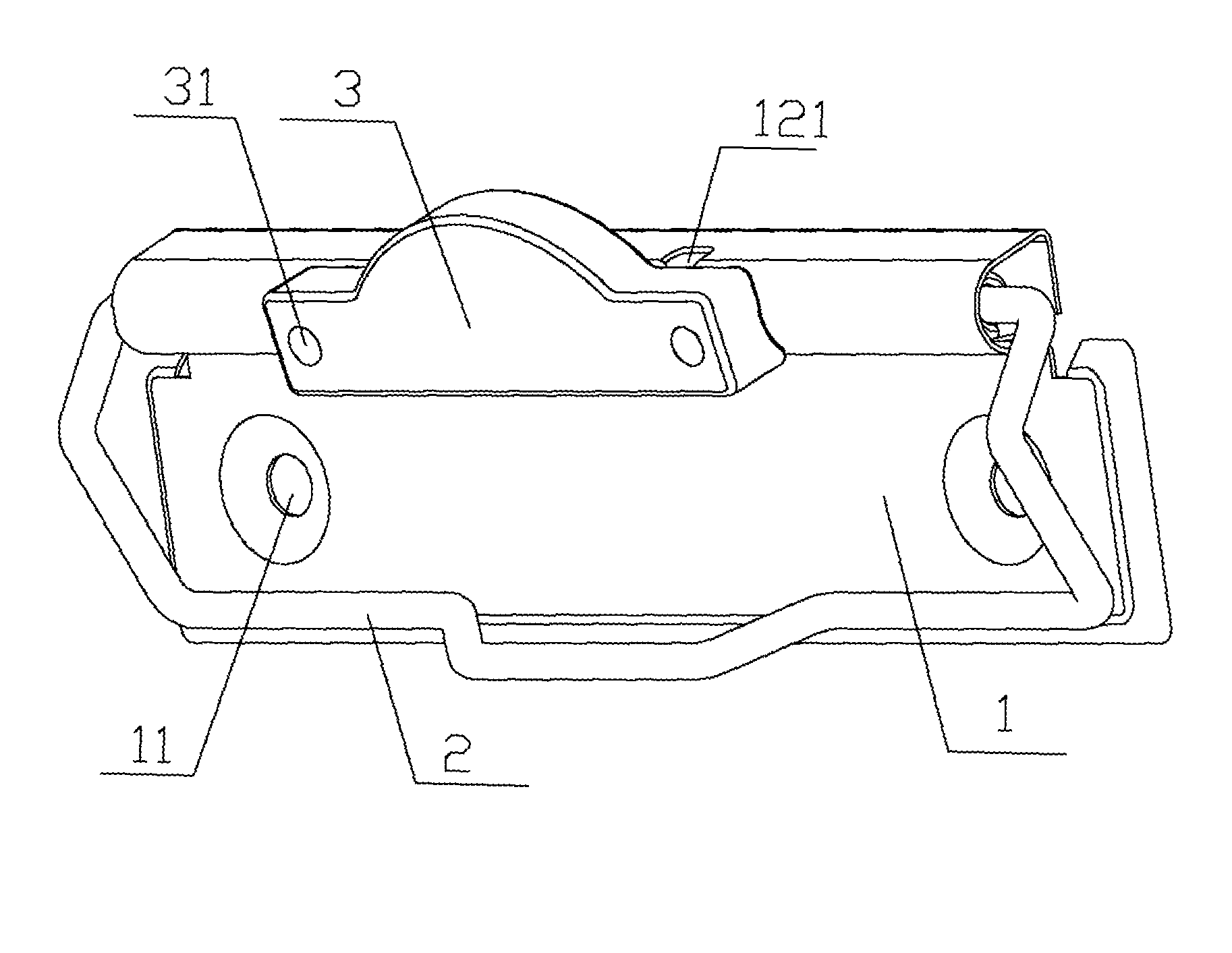 Fastener for document folder