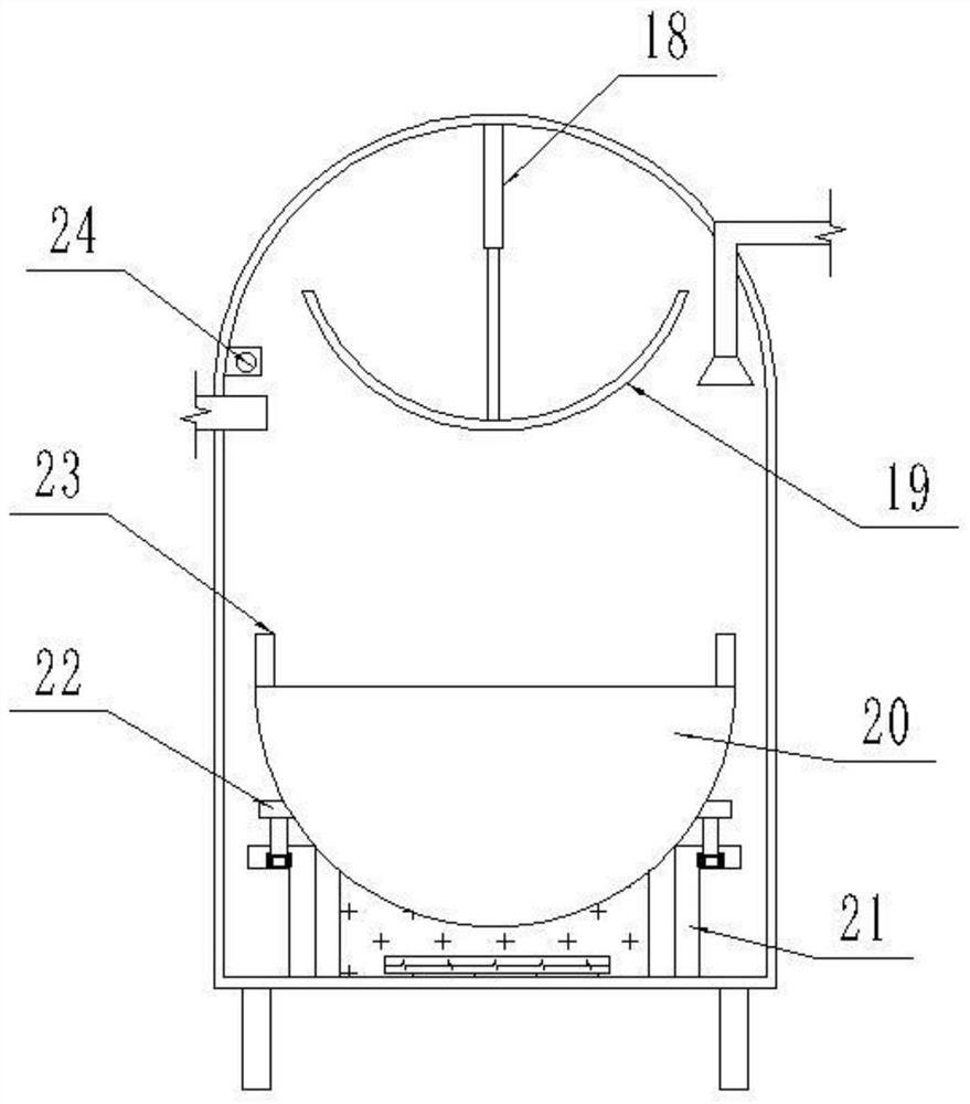 A high-efficiency carbonization treatment device for agricultural straw waste recycling