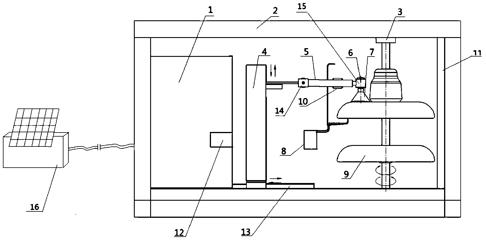 Automatic insulator salt density online detection device