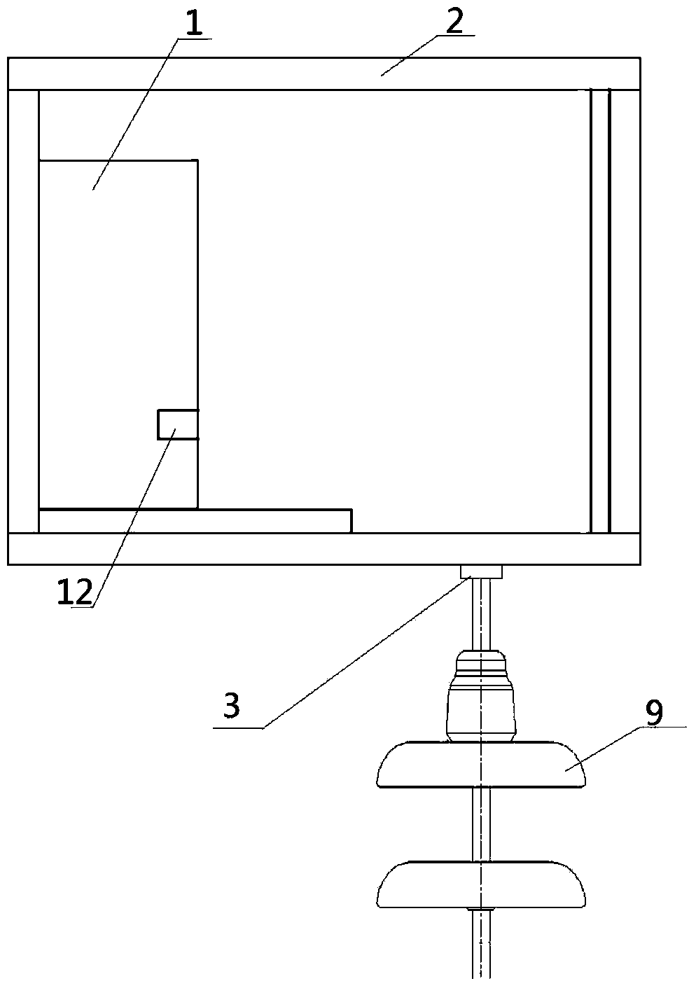 Automatic insulator salt density online detection device