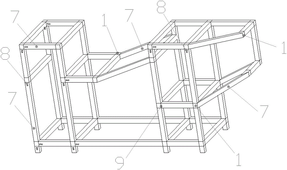 Corner connector dismounting and mounting joint structural component matched with special-shaped profile