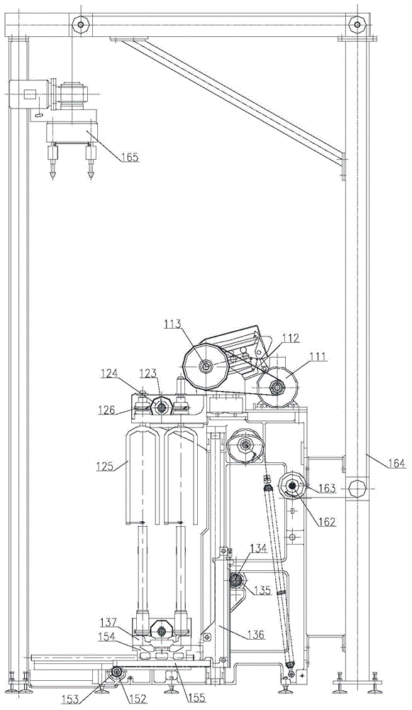 Two-way drive roving frame