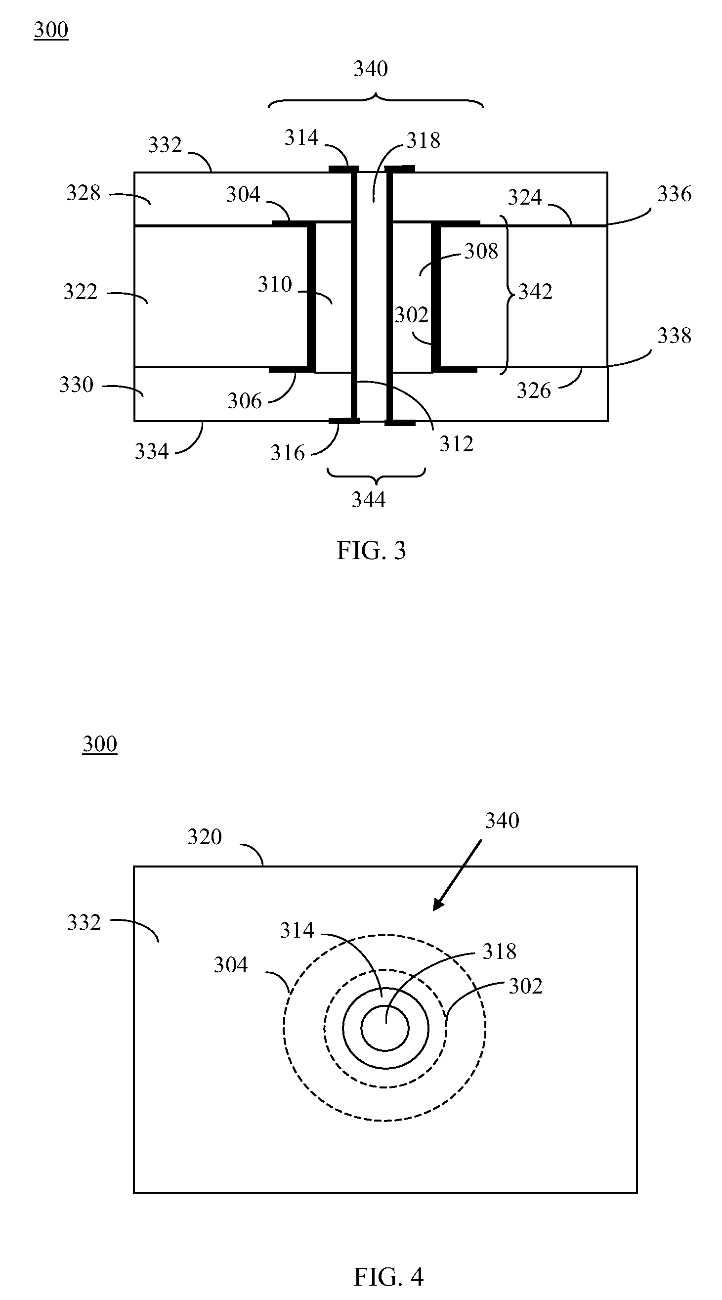 Via in via circuit board structure