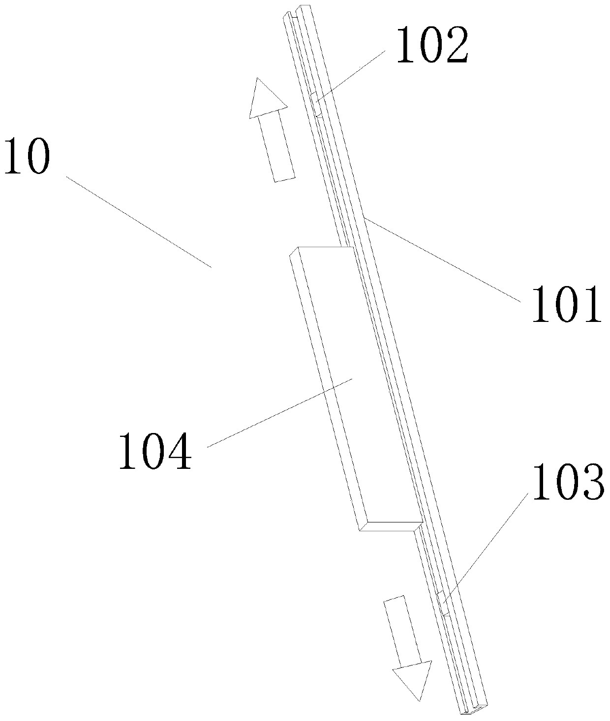 Hollow glass with built-in louver blades