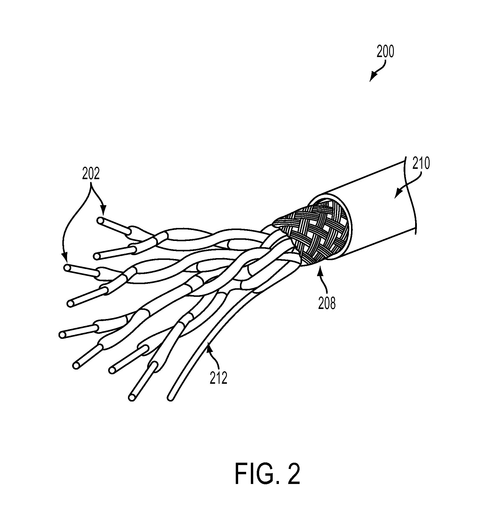 Light weight braid for cable shielding applications