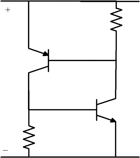 Bidirectional triode thyristor auxiliarily triggered by POMS field effect transistor