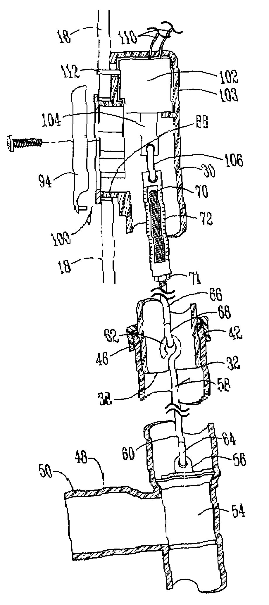 Control for a bathtub waste water drain