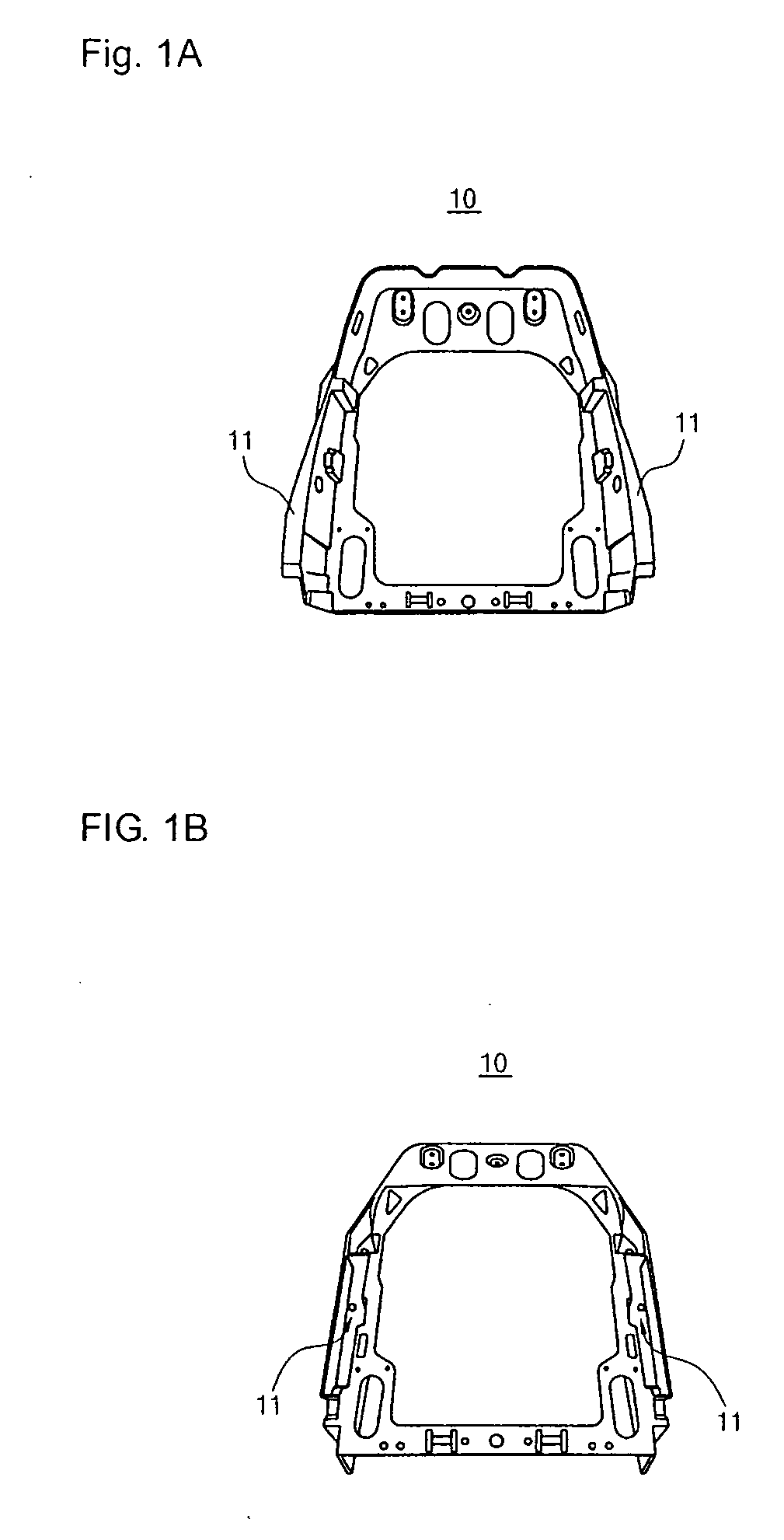 Seat back frame and method of manufacturing the same