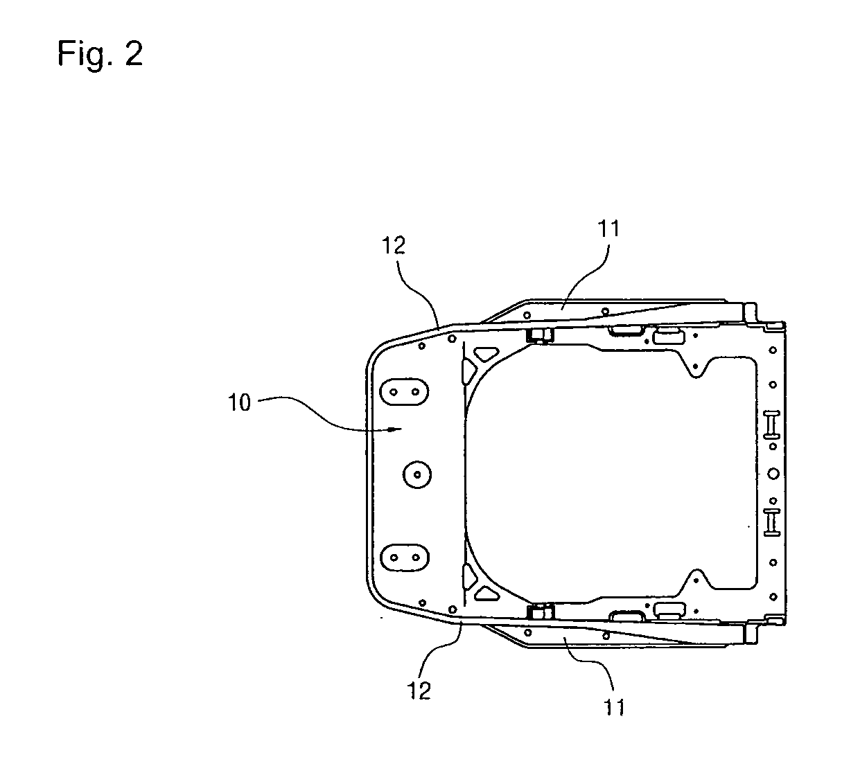 Seat back frame and method of manufacturing the same