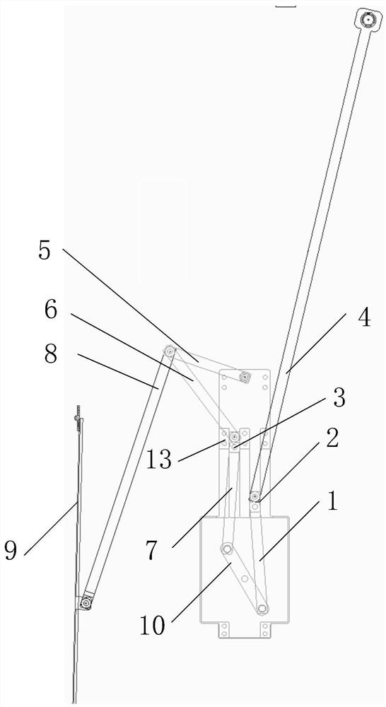 A combined opening device for a large tonnage skip gate and a shroud