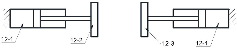 A combined opening device for a large tonnage skip gate and a shroud