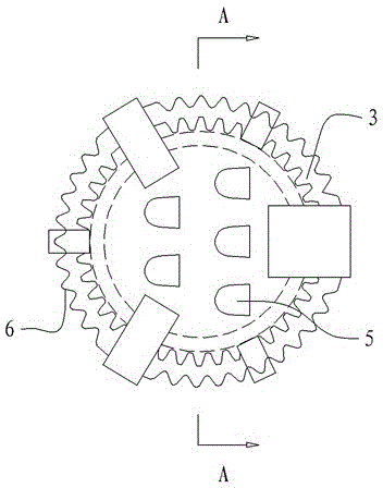 Round diversion damping valve tray