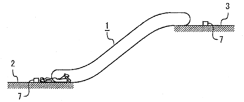 Fall detection device and passenger transporter