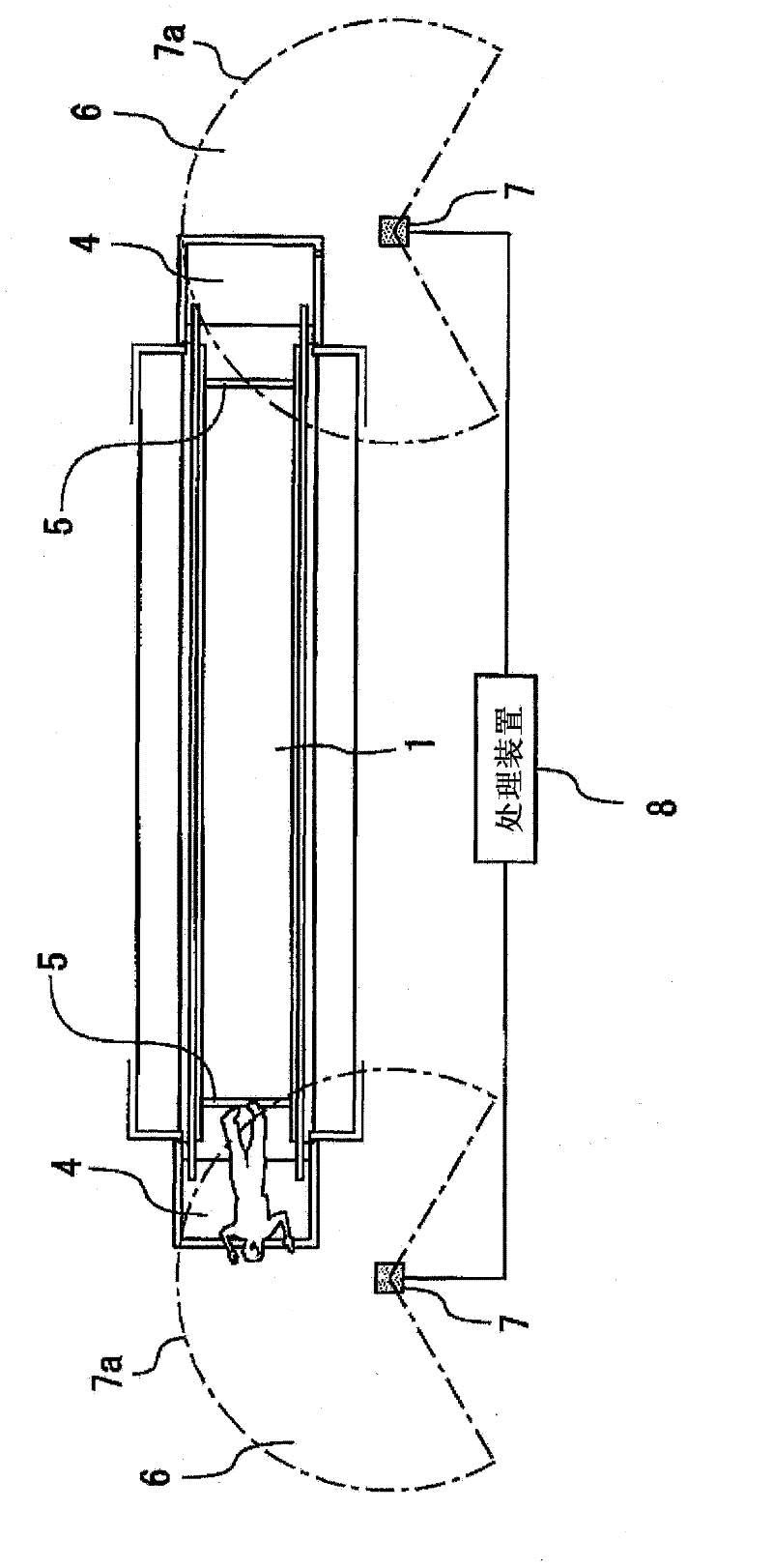 Fall detection device and passenger transporter