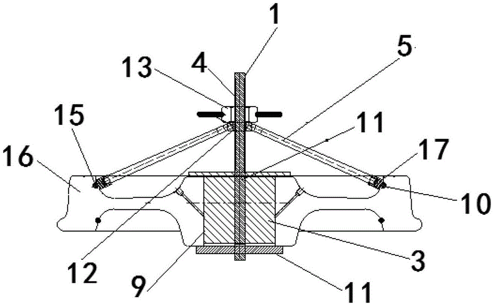 Welding device for wheel sound-absorbing ring