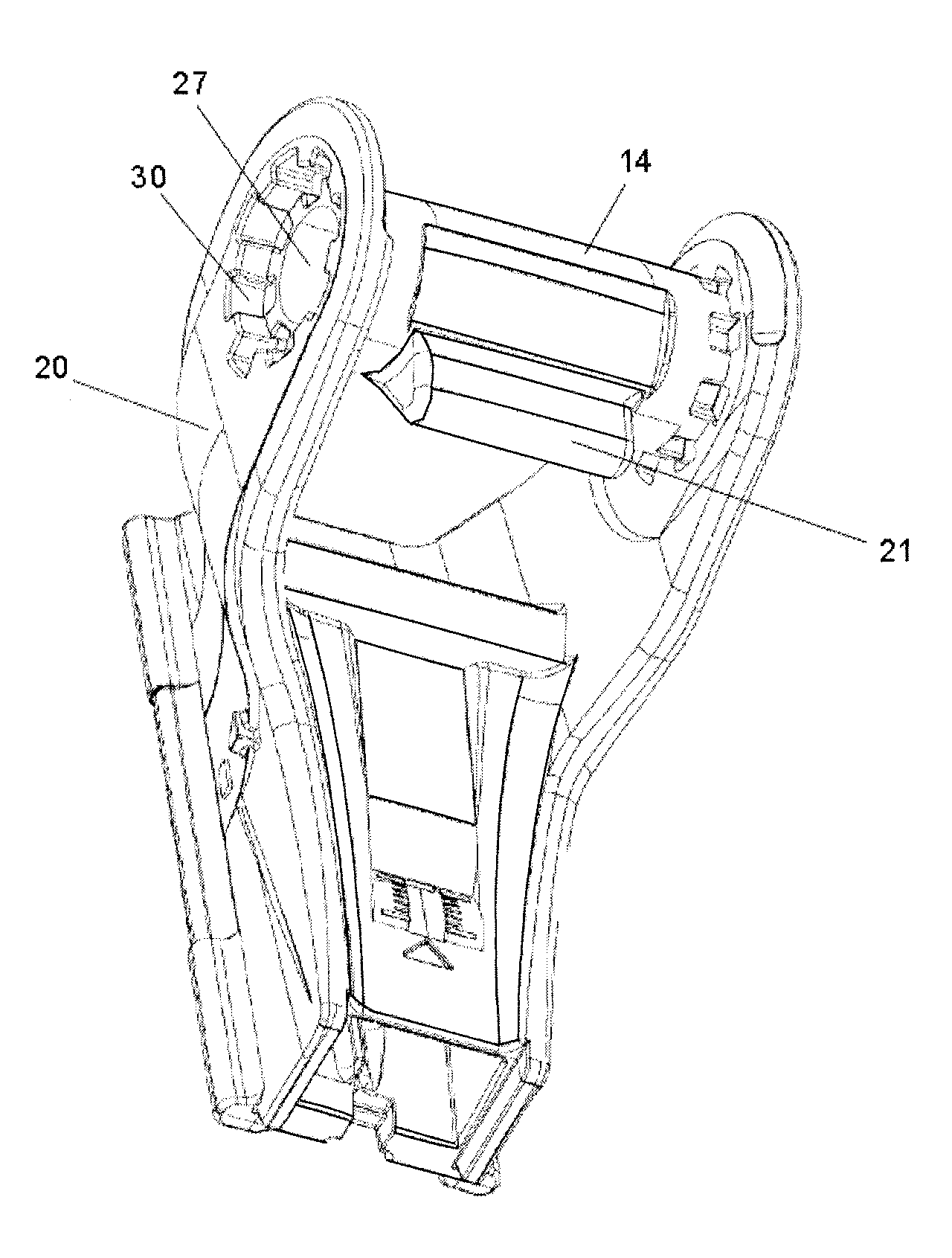 Safety fastening heelpiece for ski boot