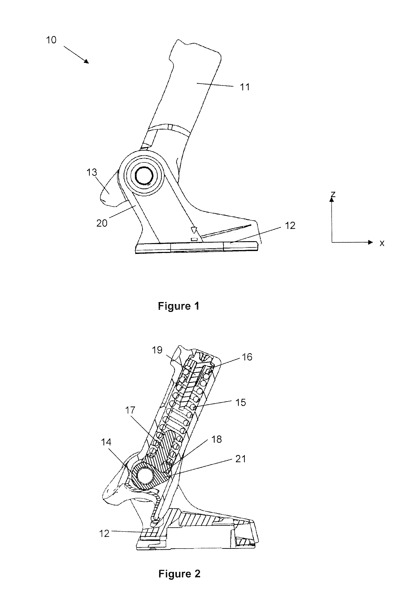 Safety fastening heelpiece for ski boot