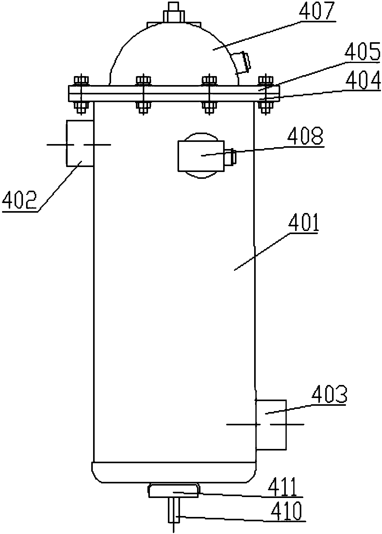 Four-way type industrial thermostat provided with tubular heater