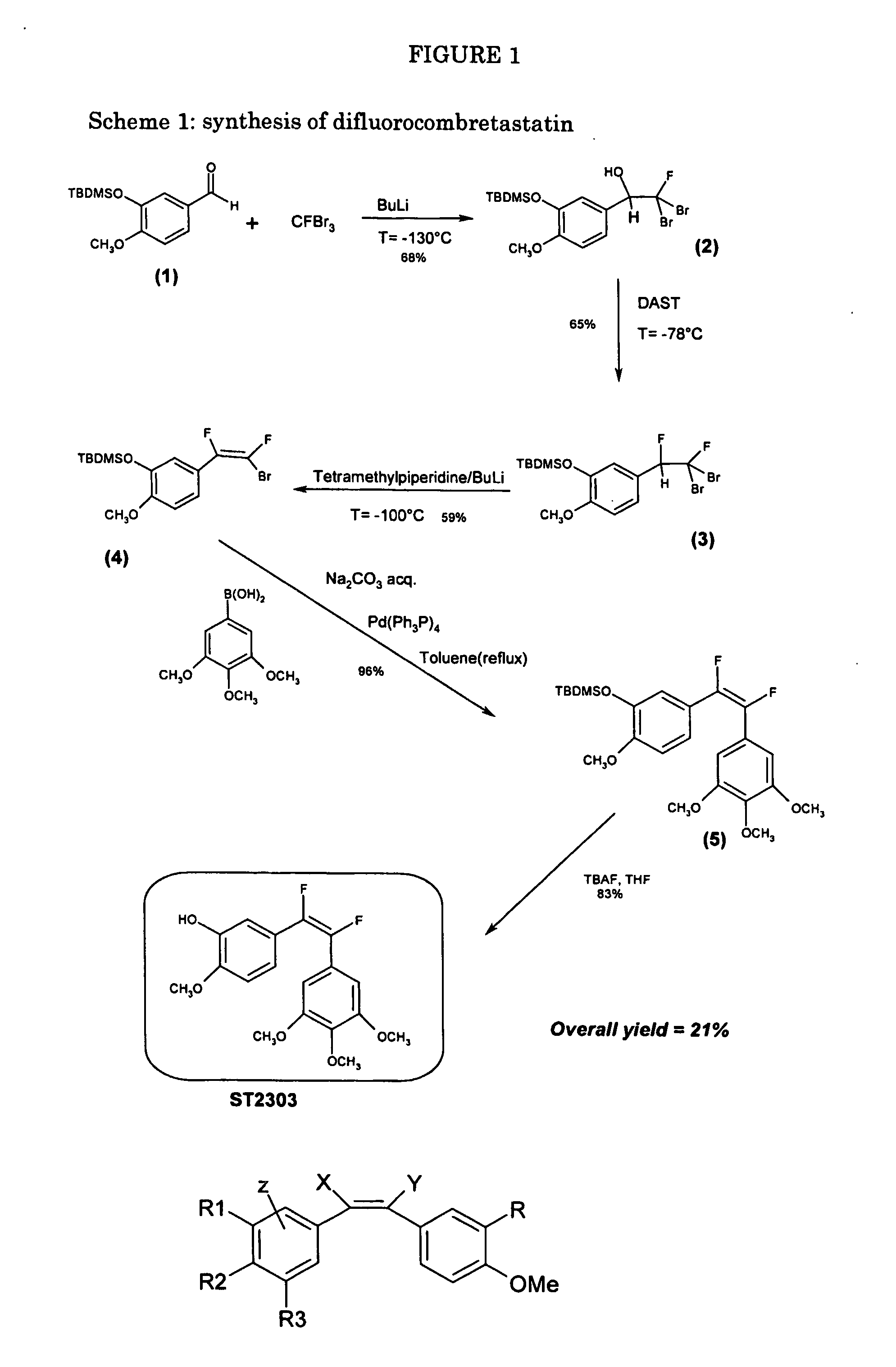 Fluorocombretastatin and derivatives thereof