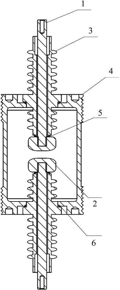 High-temperature-resistant self-breakdown gas switch with high reliability