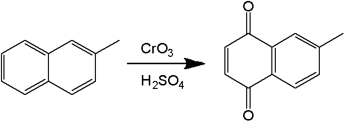 Full continuous flow synthesis process for 2-methyl-1,4-naphthoquinone