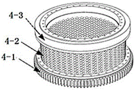 Synchronous gap adjusting and locking mechanism of particle molding machine