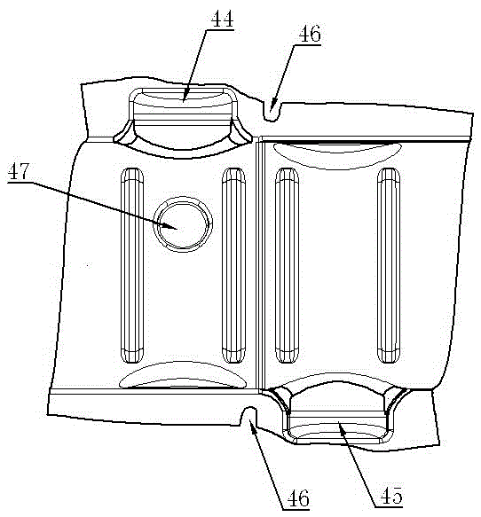 Forming mold for automobile exhaust system heat shield