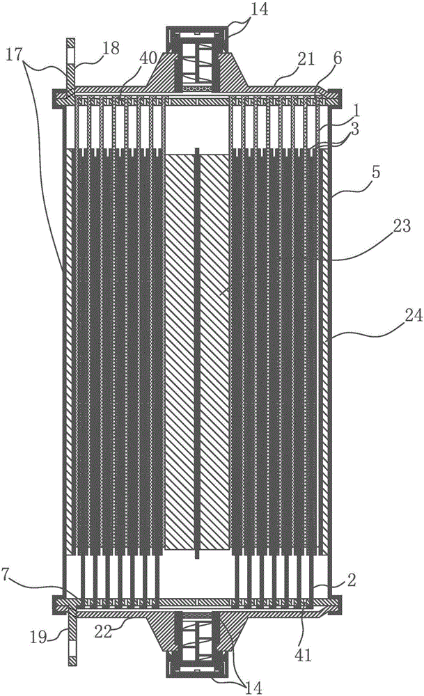 Asymmetric mixed electrode type porous current collection disc type double-membrane safety valve type winding storage battery