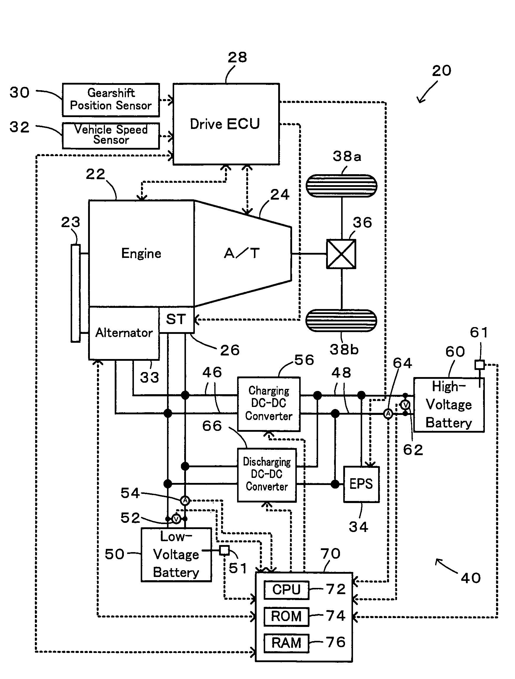 Power supply device, control method of power supply device, and motor vehicle equipped with power supply device