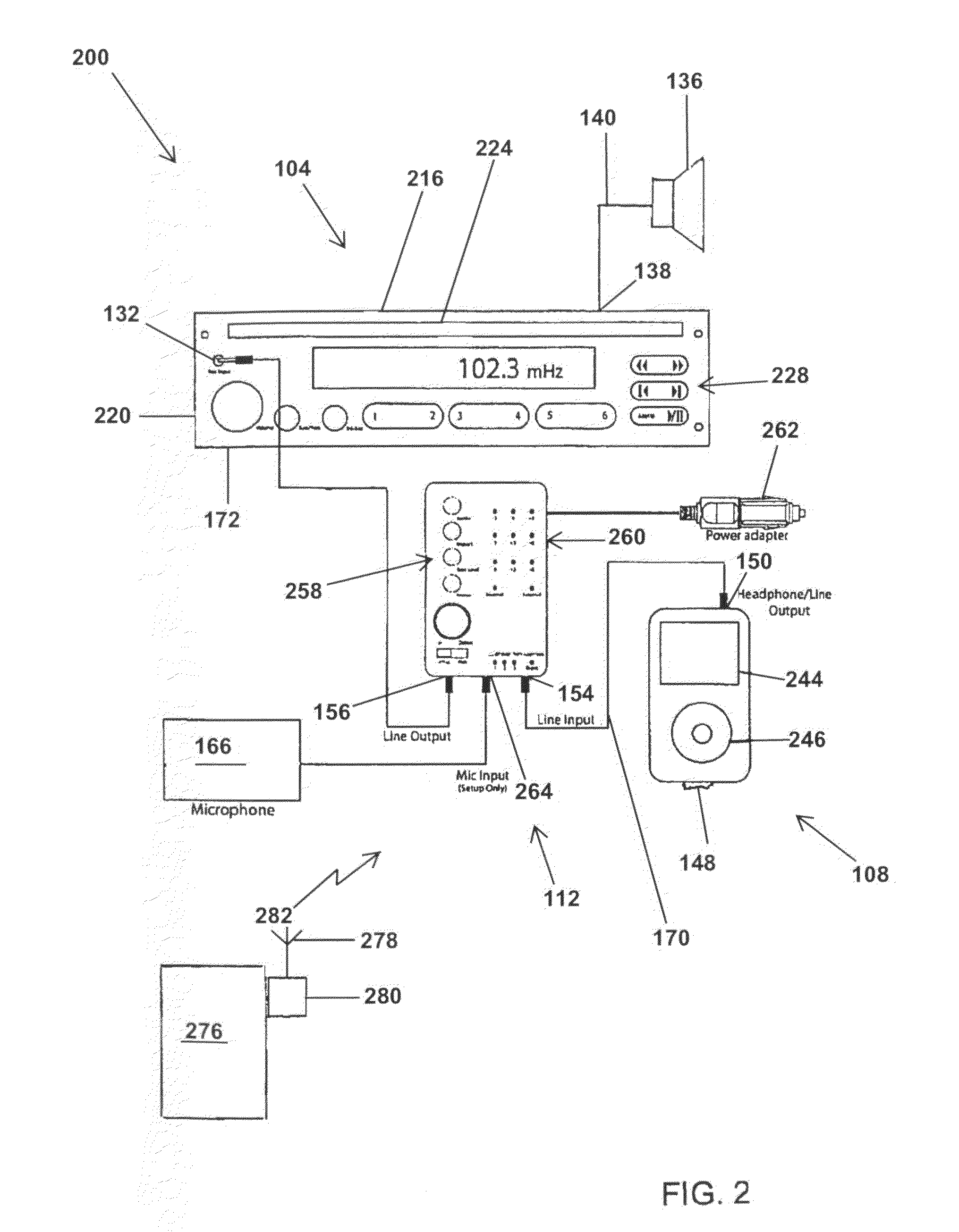 Audio System with Portable Audio Enhancement Device