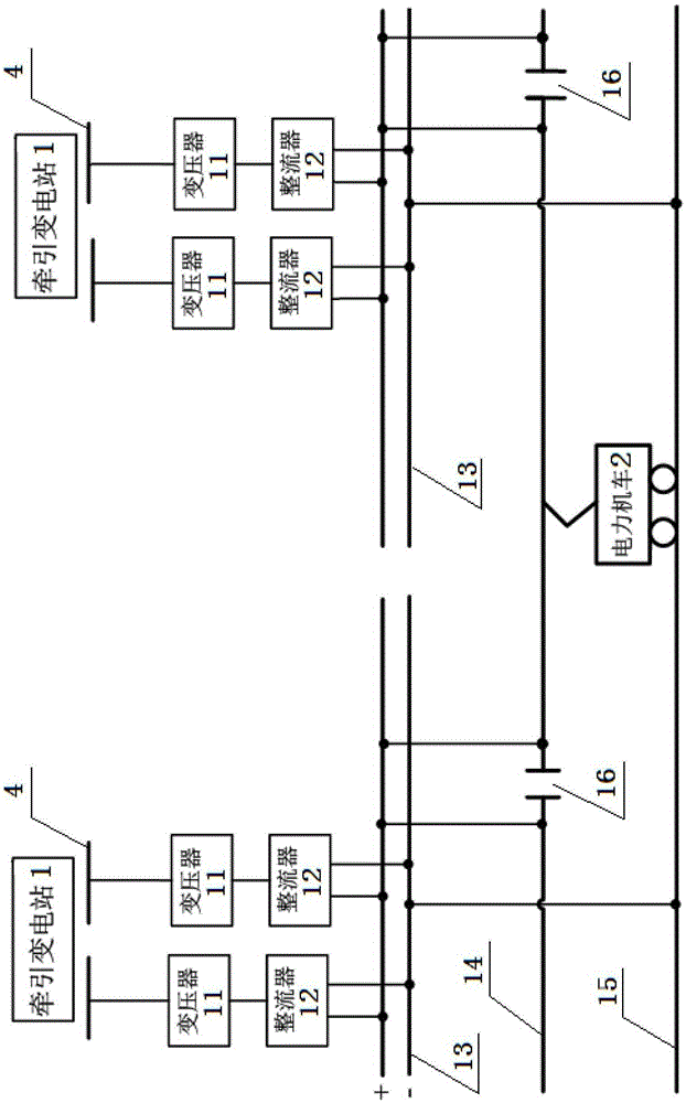 DC traction power supply system with braking energy recovery based on electric vehicle charging