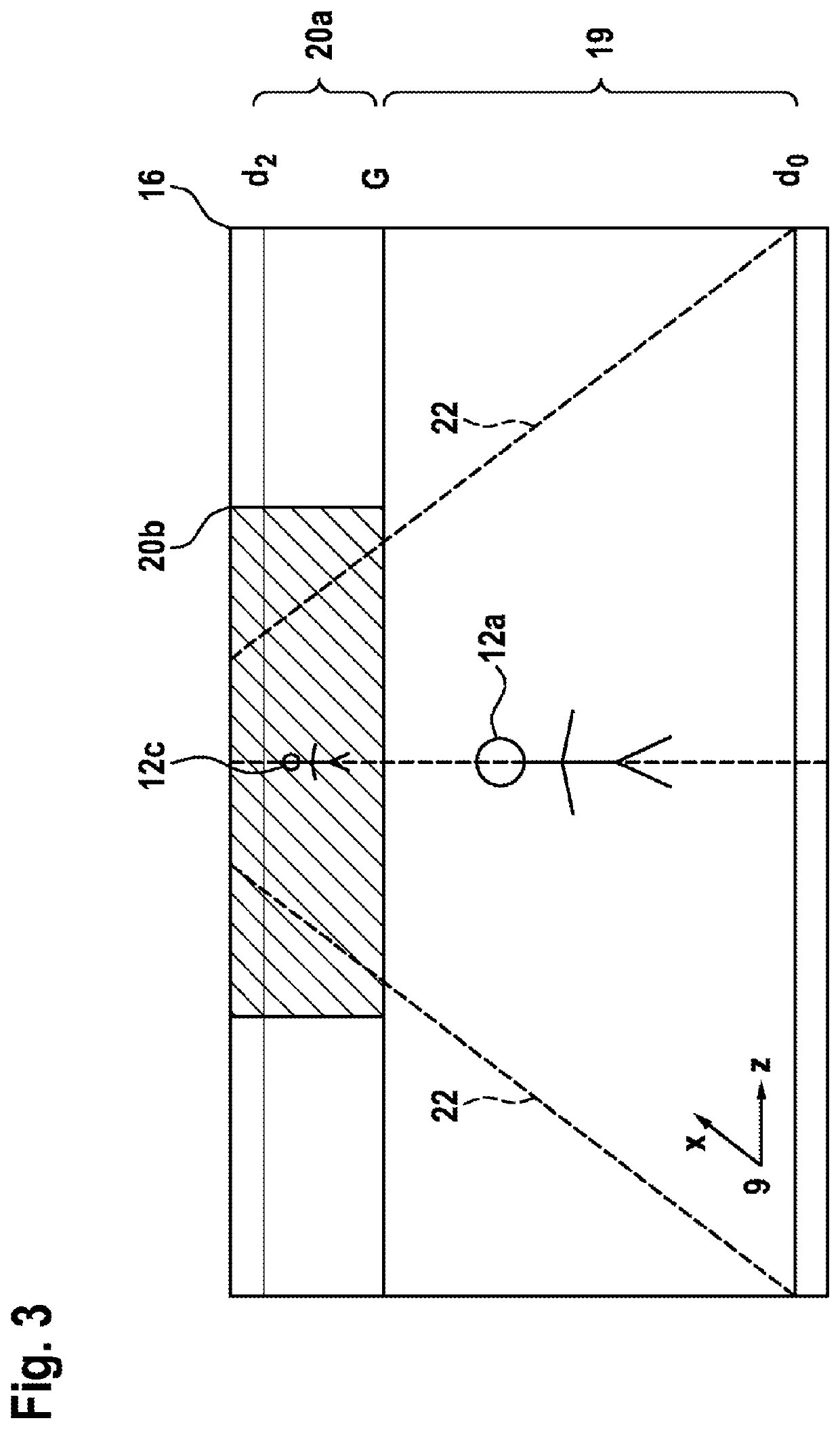 Control device for a camera apparatus, camera arrangement and method for the stereoscopic recording of a monitoring area